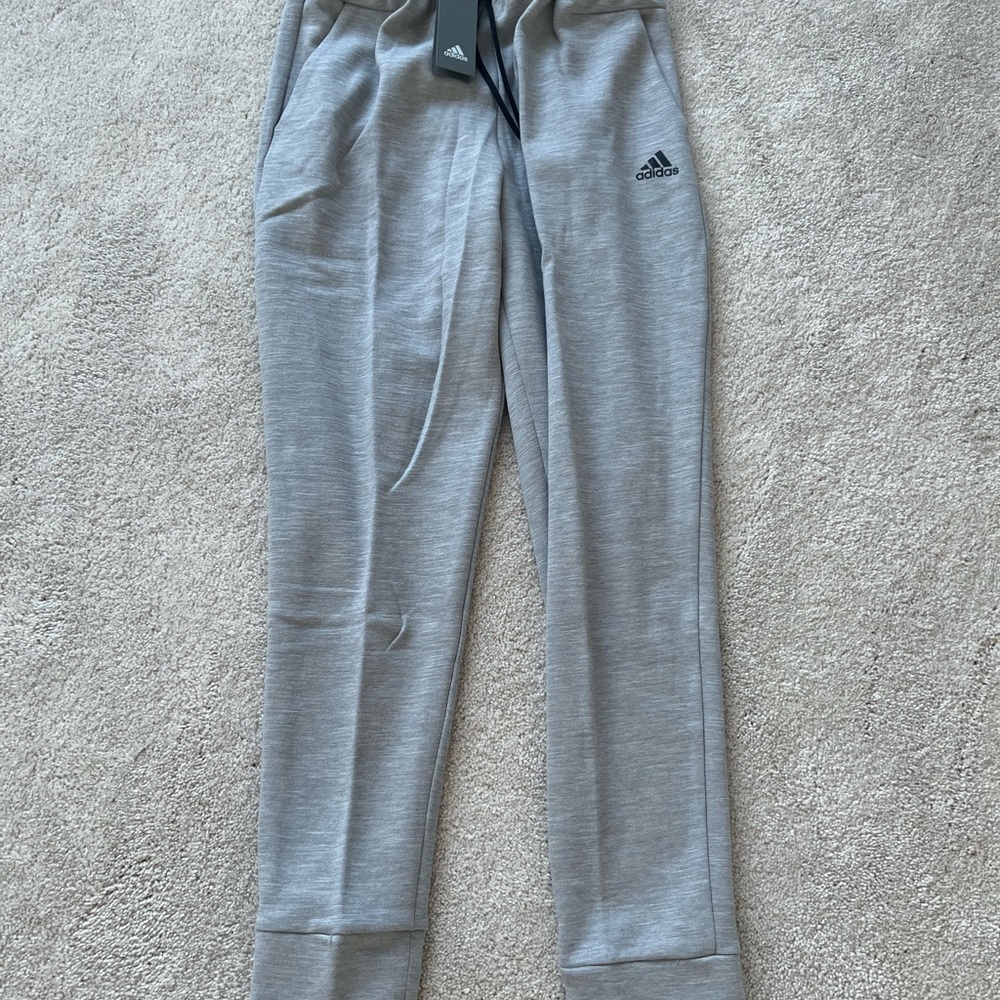 Adidas ID Men's Stadium Pant,Grey Heather Grey Regular Sweatpants in Size Medium